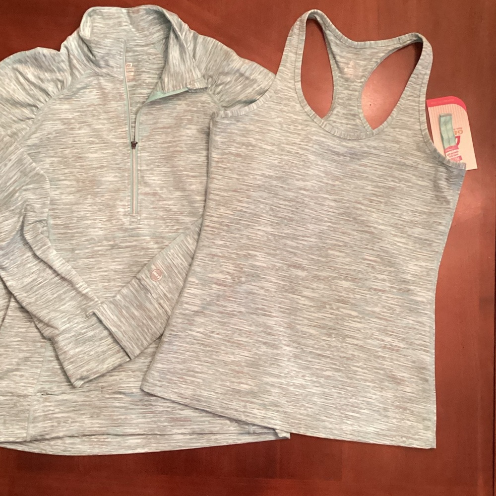 Light Heather Gray Women's Racerback Tank Top - Brand: